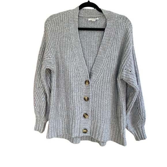 American Eagle Outfitters Sweaters - American Eagle Outfitters Gray Button-Up Cardigan
